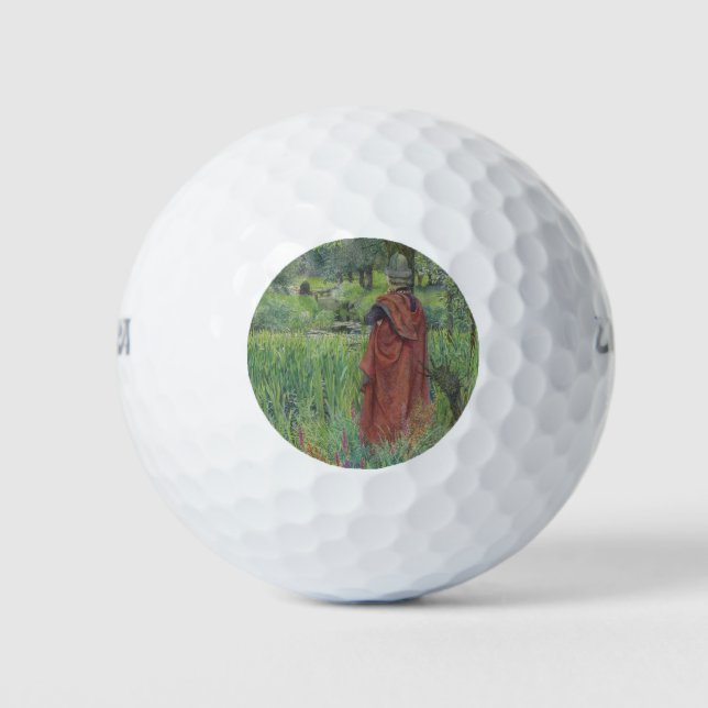 Mittelalter Ritter (Idylls of the King) Golfball (Vorderseite)