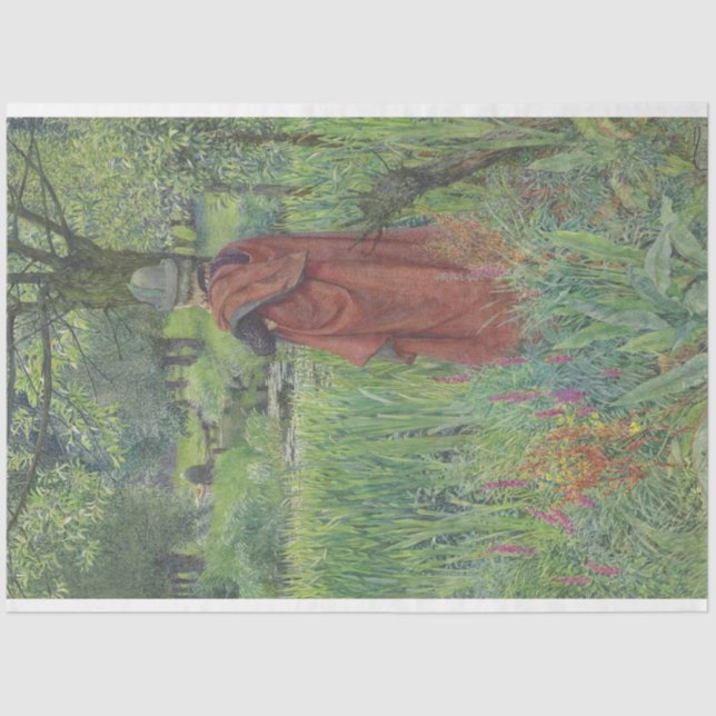 Mittelalter Ritter (Idylls of the King) Seidenpapier (Vorderseite)