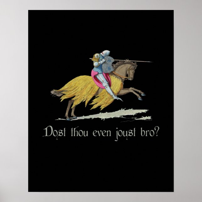 Mittelalter Ritter - Joust Bro? Poster (Vorne)