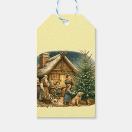 Mittelalter Rustikale Weihnachten Geschenkanhänger