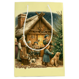 Mittelalter Rustikale Weihnachten Mittlere Geschenktüte