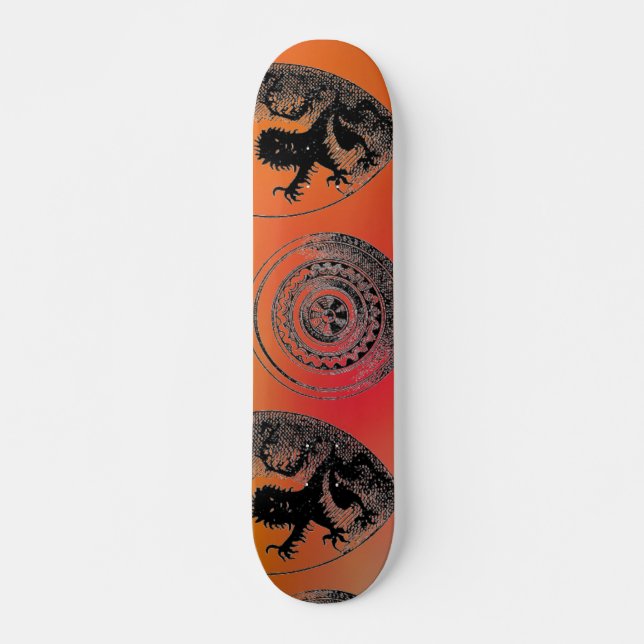 Mittelalter-Schilde Skateboard (Vorne)