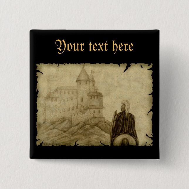 Mittelalterlich Button (Vorderseite)