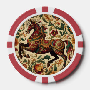 Mittelalterlich Der verzauberte Hengst in Blüte Pokerchips