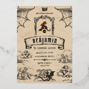 mittelalterlich folieneinladung