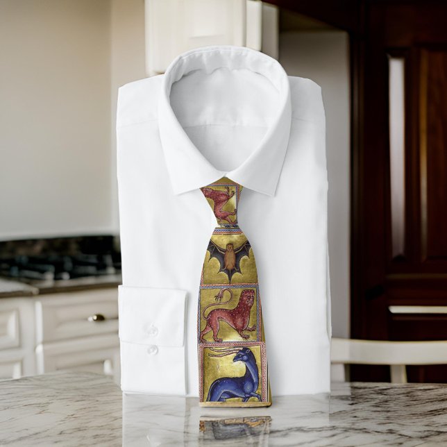 Mittelalterliche Aberdeen Bestiary Krawatte (Von Creator hochgeladen)
