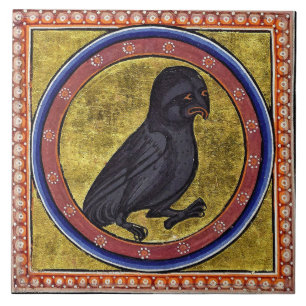 Mittelalterliche Aberdeen Bestiary Owl Fliese