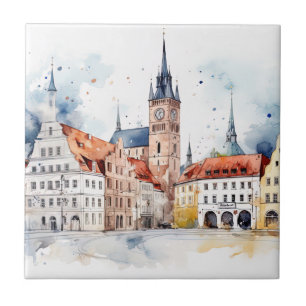 Mittelalterliche Altstadt Fliese