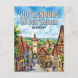 Mittelalterliche Altstadt, Rothenburg ob der Taube Postkarte