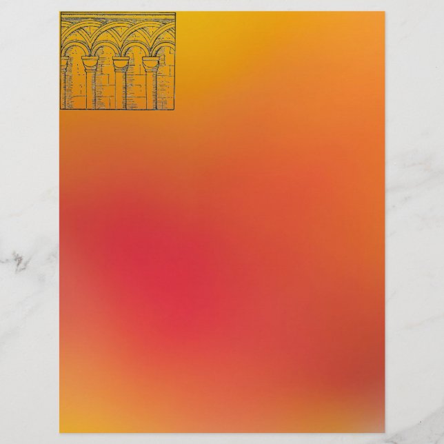 Mittelalterliche Architektur Letterhead (Vorderseite)