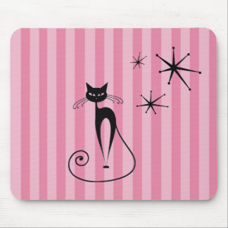 Mittelalterliche atomare schwarze Katzenmauspad Mousepad