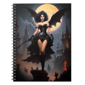 Mittelalterliche Bat-Frau Notizblock
