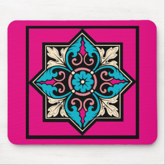 Mittelalterliche Beleuchtung Arktis Blaues Acanthu Mousepad