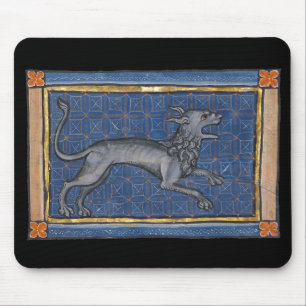 Mittelalterliche Bestiary Hyena c. 1270 Mousepad
