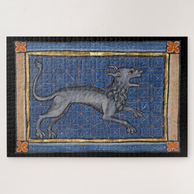 Mittelalterliche Bestiary Hyena c. 1270 Puzzle (Horizontal)