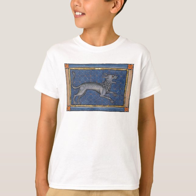 Mittelalterliche Bestiary Hyena c. 1270 T-Shirt (Vorderseite)