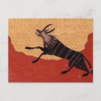 Mittelalterliche Bestie Postkarte