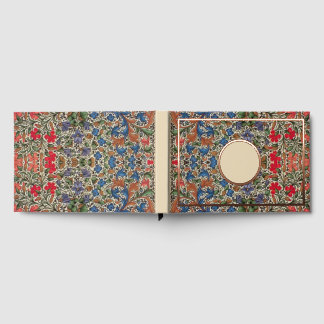 mittelalterliche Blumenborder Mille Fleurs Gästebuch