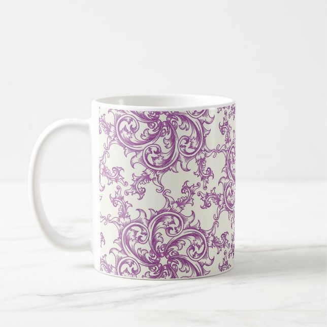 mittelalterliche Blumengefäß Kaffeetasse (Links)