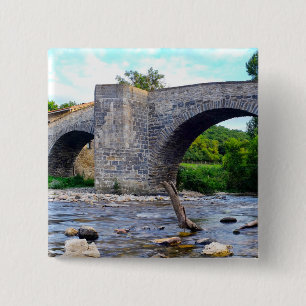 Mittelalterliche Brücke in Zubiri Button