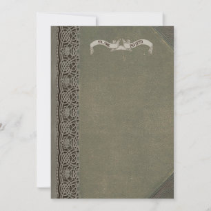 Mittelalterliche Buchcover-Einladungen Einladung