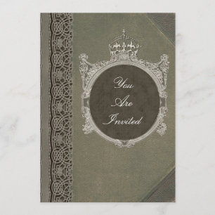 Mittelalterliche Buchcover-Einladungen Einladung
