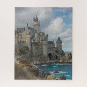 Mittelalterliche Burg am Meer Puzzle
