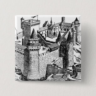 Mittelalterliche Burg Button