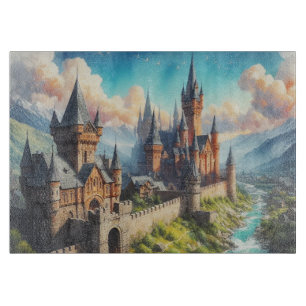 Mittelalterliche Burg im Tal des Massivs Schneidebrett