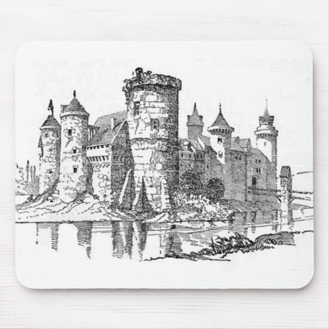 Mittelalterliche Burg Mouse Pad Mousepad (Vorne)