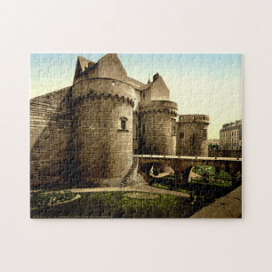 Mittelalterliche Burg Nantes Frankreich Puzzle