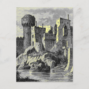 mittelalterliche Burg Postkarte