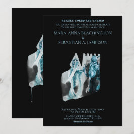 *~* Mittelalterliche Burg Prinzessin Ritterhochzei Einladung