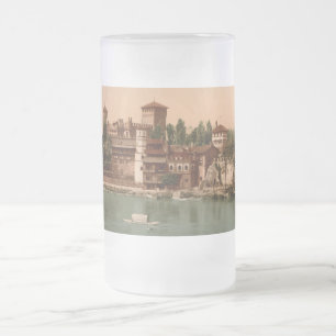 Mittelalterliche Burg und Marktflecken, Turin, Ita Mattglas Bierglas