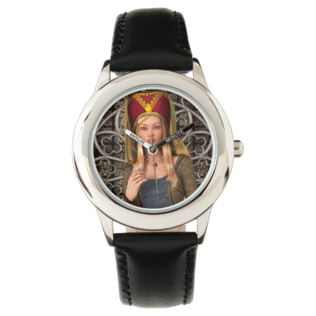 Mittelalterliche Dame Armbanduhr (Vorderseite)