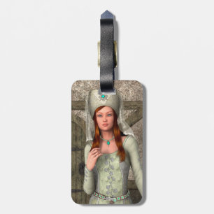 Mittelalterliche Dame Gepäckanhänger