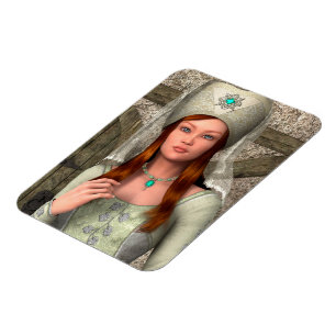 Mittelalterliche Dame Magnet