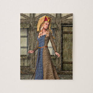 Mittelalterliche Dame Puzzle