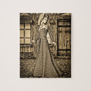 Mittelalterliche Dame Puzzle