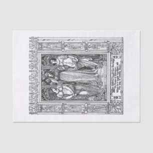 Mittelalterliche Damen Seidenpapier