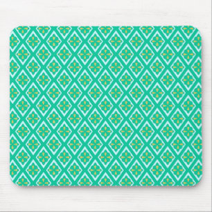 Mittelalterliche Diamanten - aquamarines Grün und Mousepad