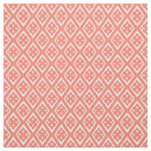 Mittelalterliche Diamanten - korallenrotes rosa Stoff