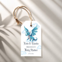 Mittelalterliche Dragon Babydusche danke Ihnen für