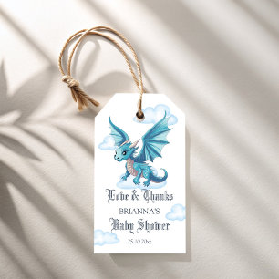 Mittelalterliche Dragon Babydusche danke Ihnen für Geschenkanhänger