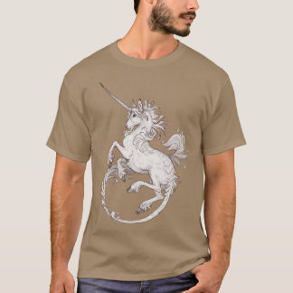 Mittelalterliche Einhornfamilie T-Shirt
