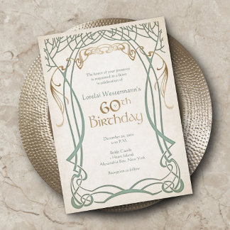 Mittelalterliche Fantasie 60. Geburtstag Einladung