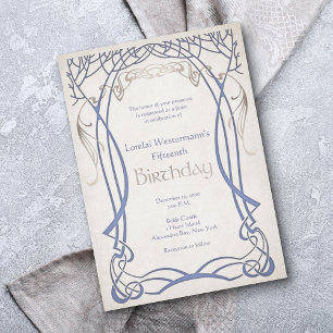 Mittelalterliche Fantasie jedes Alters zum Geburts Einladung