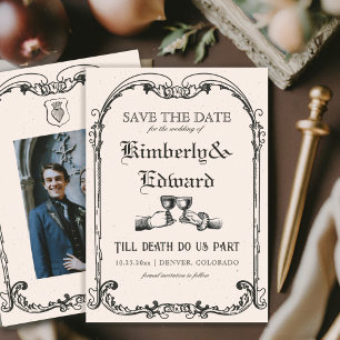 Mittelalterliche Fantasie Mittelalter Gravur Save The Date