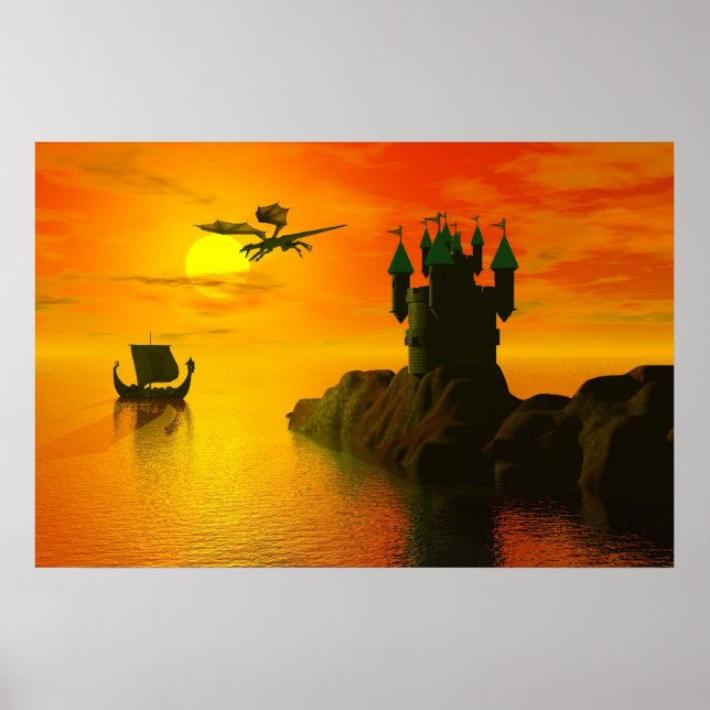 Mittelalterliche Fantasie Poster (Vorne)