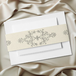Mittelalterliche Fantasy Braut Hochzeit Schwarz ge Einladungsbanderole